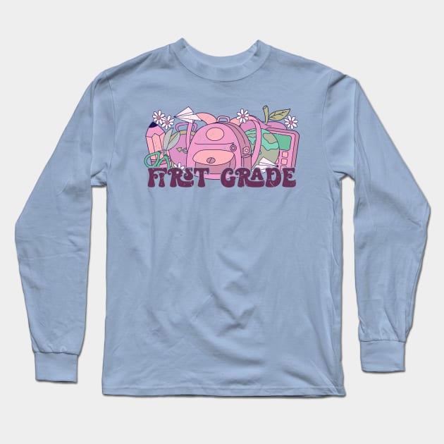 First grade Long Sleeve T-Shirt by Zedeldesign